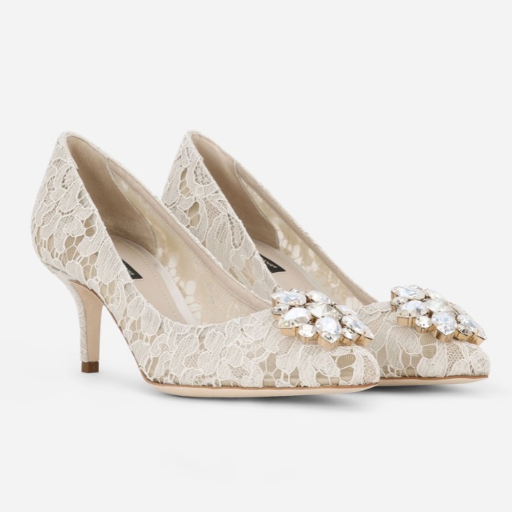 Dolce & Gabbana Pump in Taormina lace with crystals
